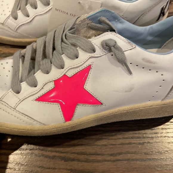 Golden Goose Shoes - NIB Golden Goose sneakers 39 sold out collection white Barbie pink star logo